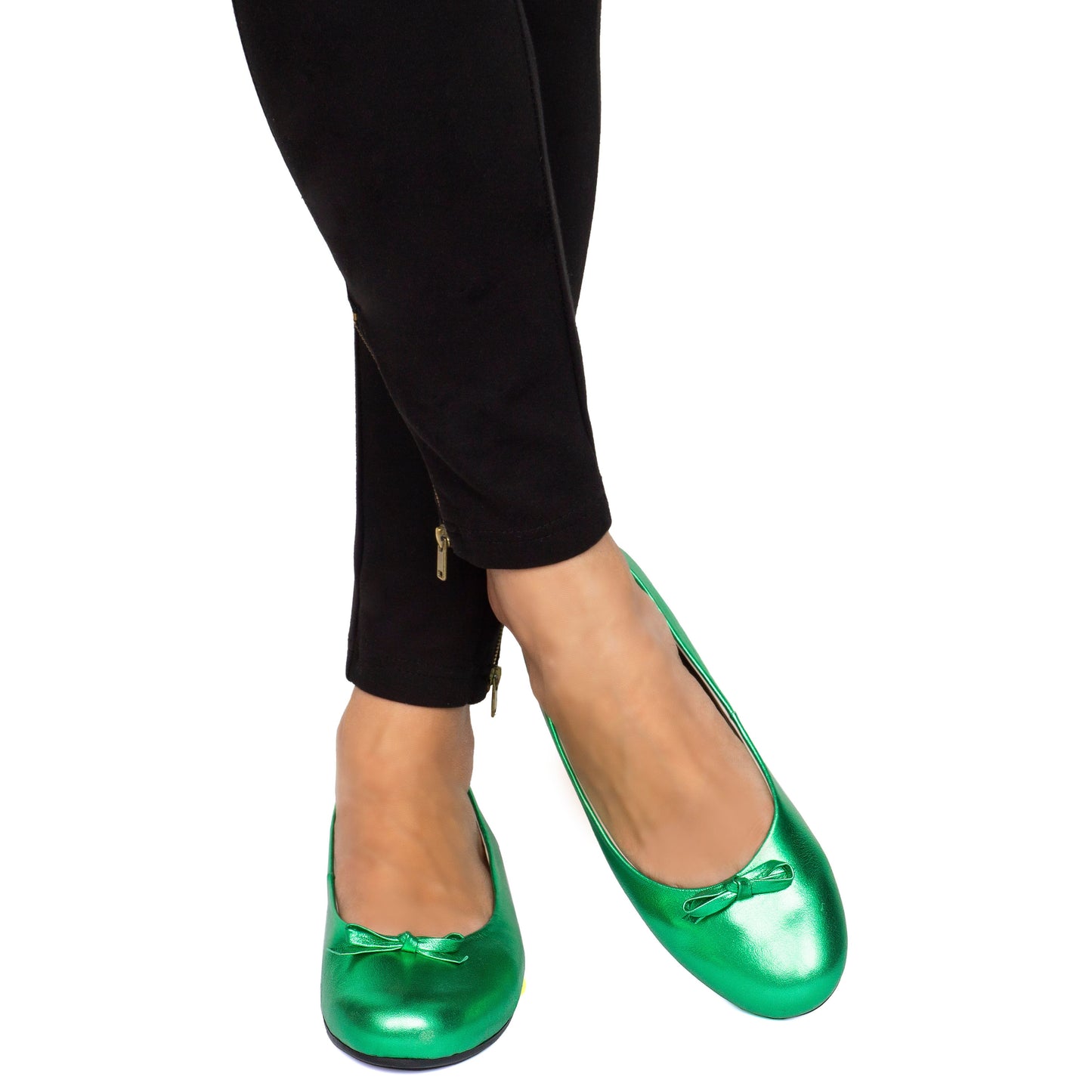 J804 C/L BALLERINA VERDE METALIZADO (IT-04741)