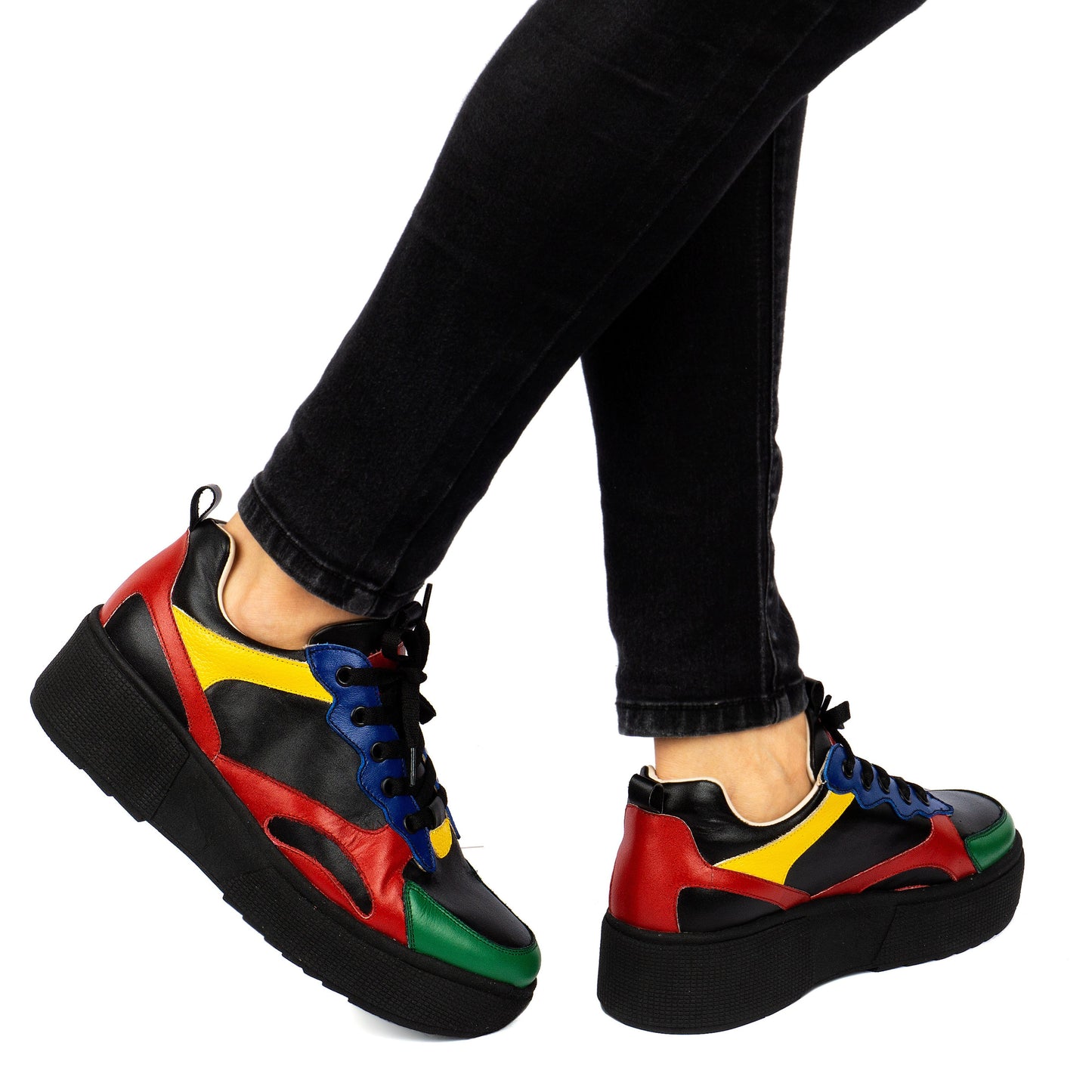 JZ403 ZAPATILLA NEGRO VERDE (IT-04170)
