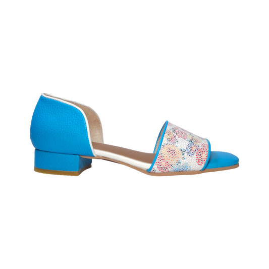 J843 SANDALIA CELESTE FLORES (IT-06182)