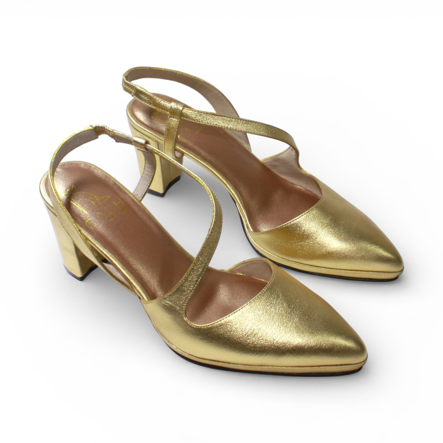 J778 SLINGBACKS DORADO (IT-06281)