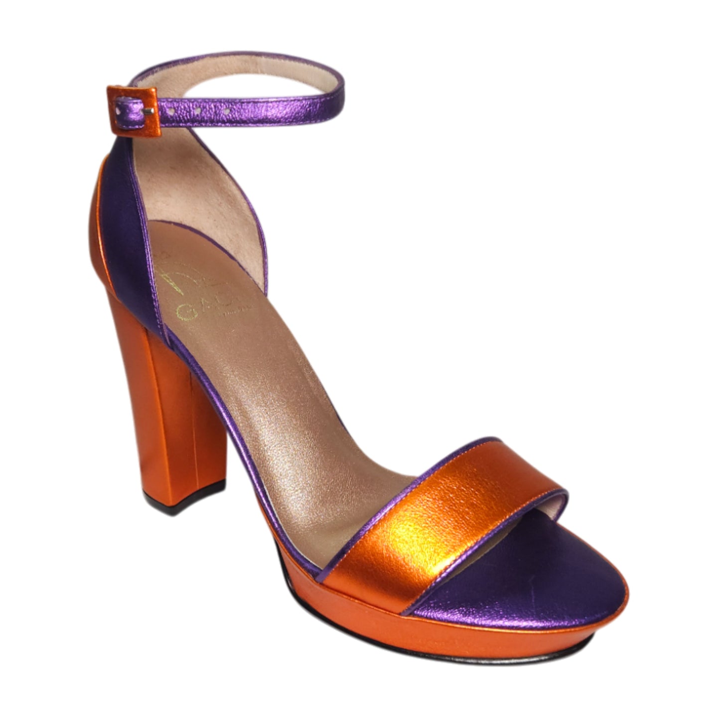 J3198 SANDALIA NARANJA/MORADO (IT-06018)