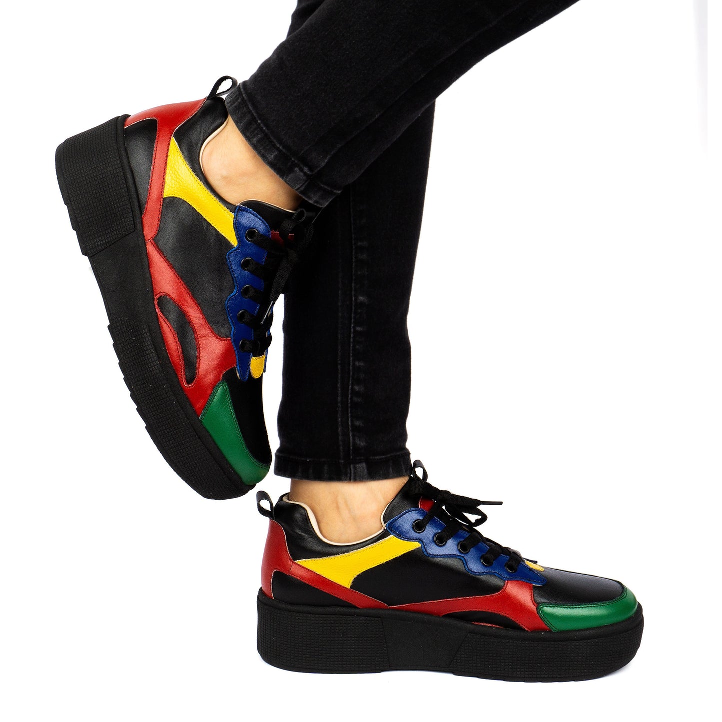 JZ403 ZAPATILLA NEGRO VERDE (IT-04170)
