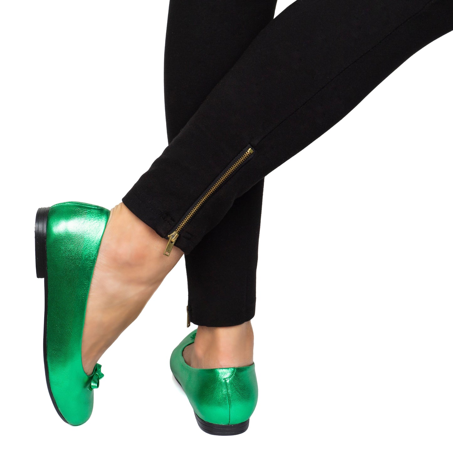 J804 C/L BALLERINA VERDE METALIZADO (IT-04741)