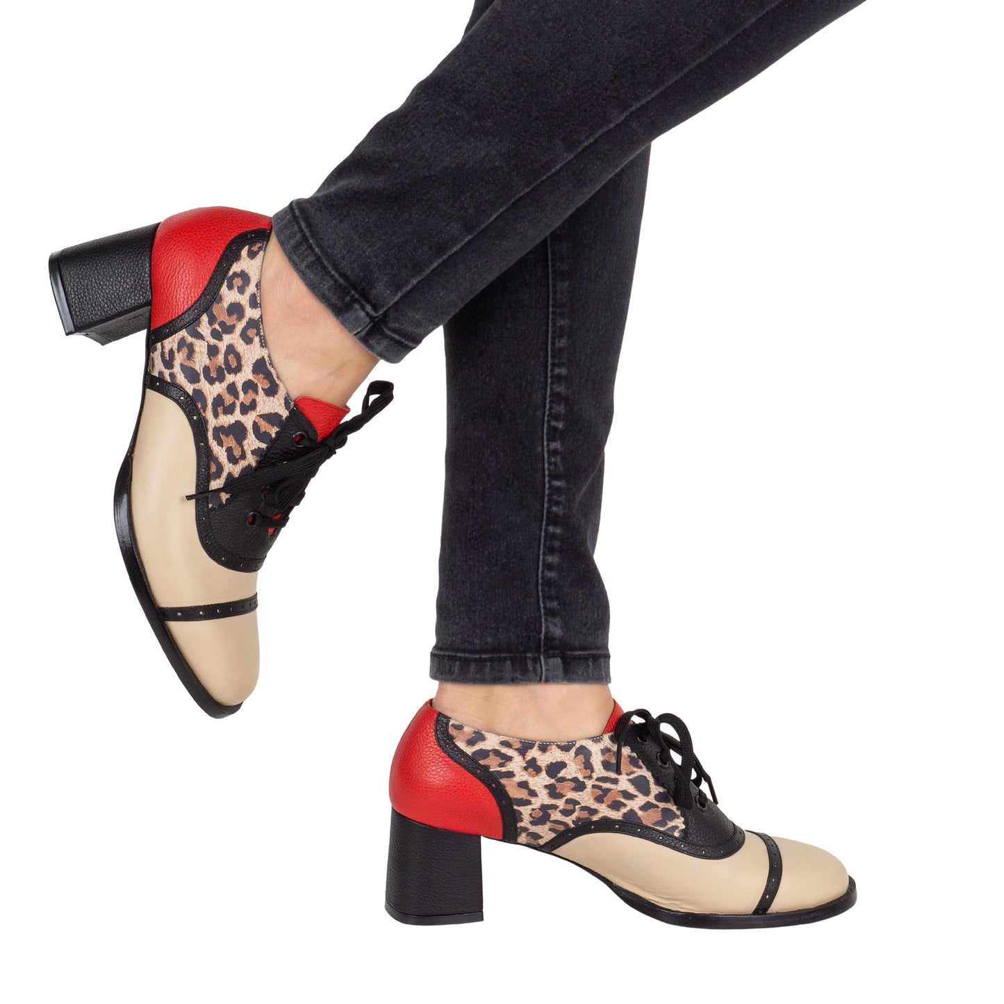 J453 OXFORD PRINT/BEIGE (IT-04822)