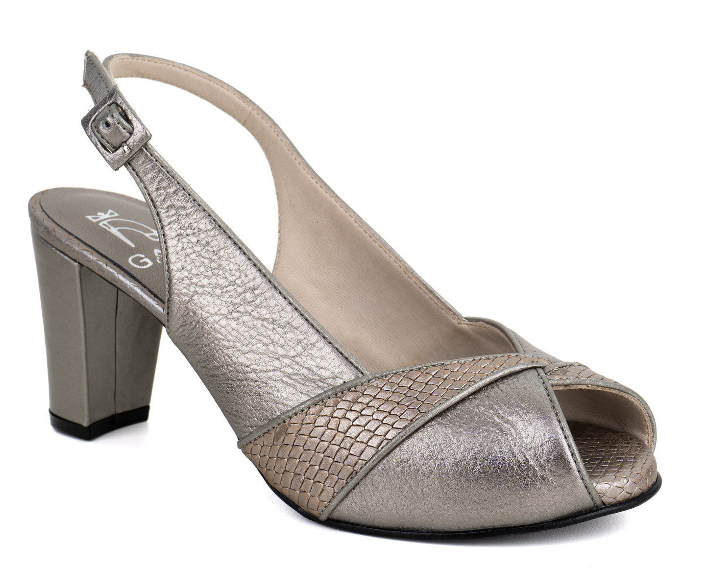 J1358 SANDALIA PLATA QUEMADA (IT-04246)