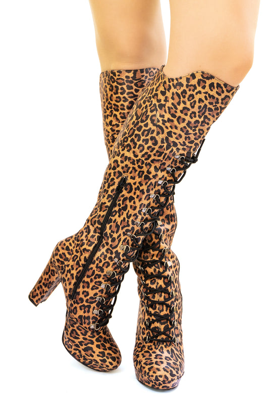 BOTAS - CUERO ANIMAL PRINT (IT-03056)