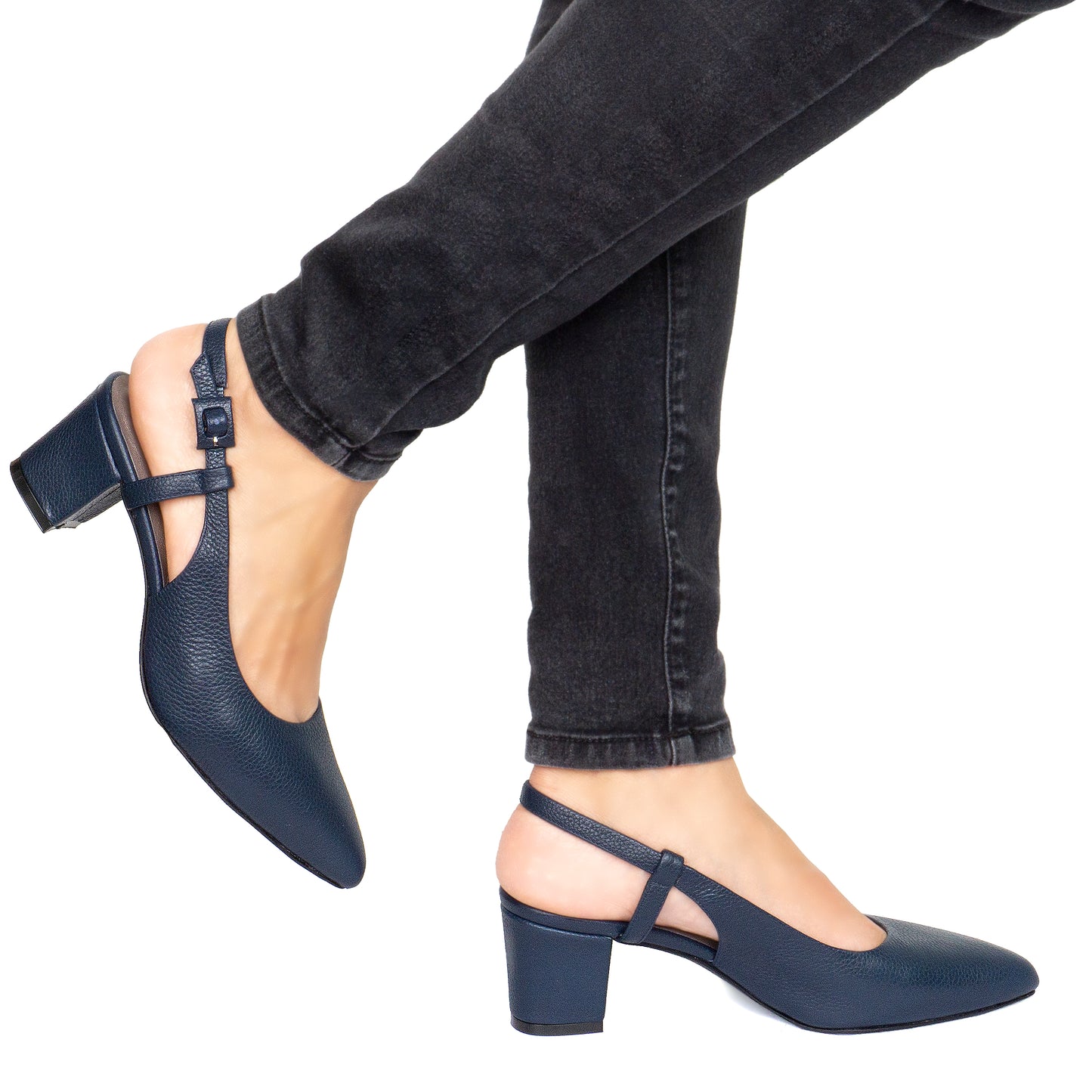 J785 SLINGBACKS AZUL MARINO (IT-04557)