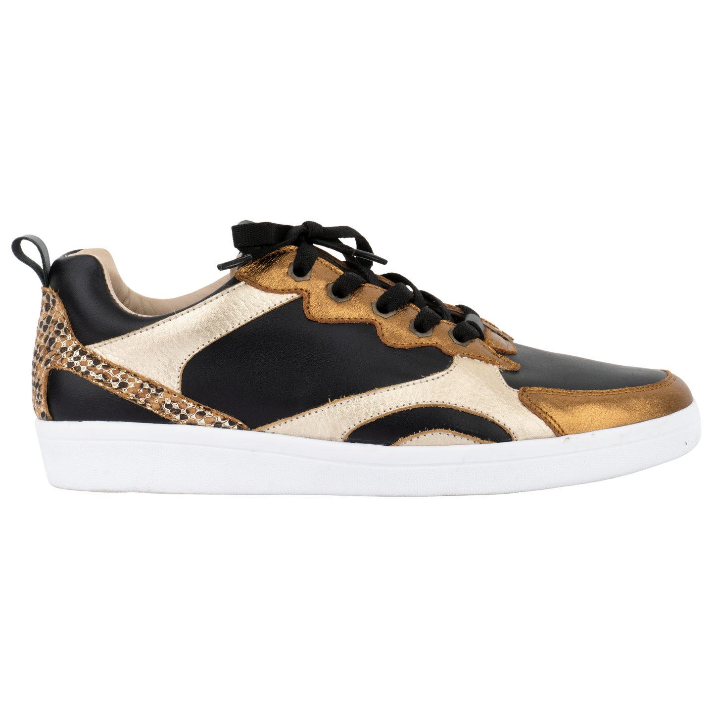 JZ403 ZAPATILLA NEGRA BRONCE (IT-04043)