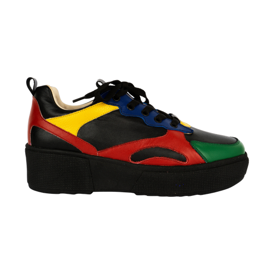 JZ403 ZAPATILLA NEGRO VERDE (IT-04170)