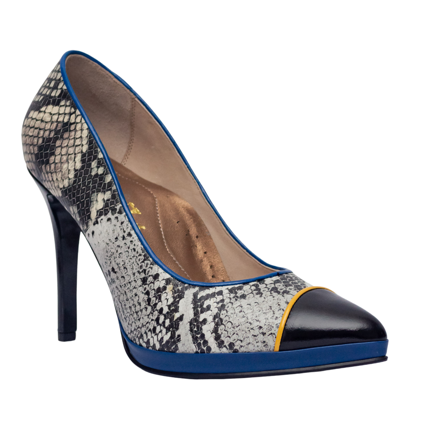 J781 STILETTO AZUL/BEIGE/BLANCO (IT-02995)