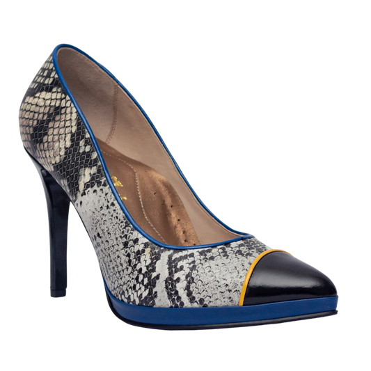 J781 STILETTO AZUL/BEIGE/BLANCO (IT-02995)