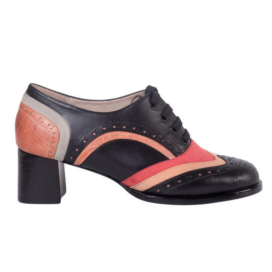 J412 OXFORD NEGRO/CAMEL (IT-05294)