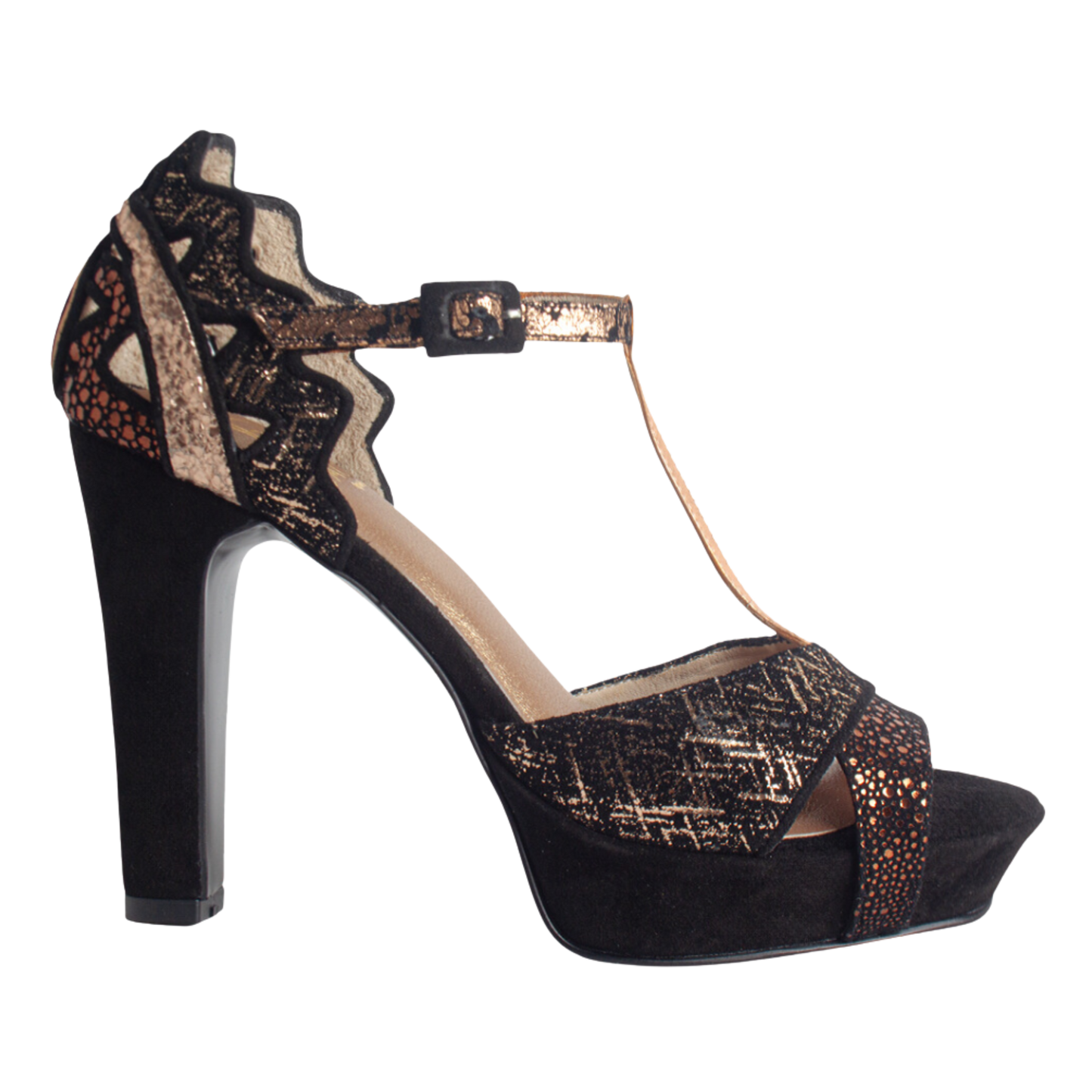 J395 SANDALIA NEGRO/PELTRE (IT-05681)