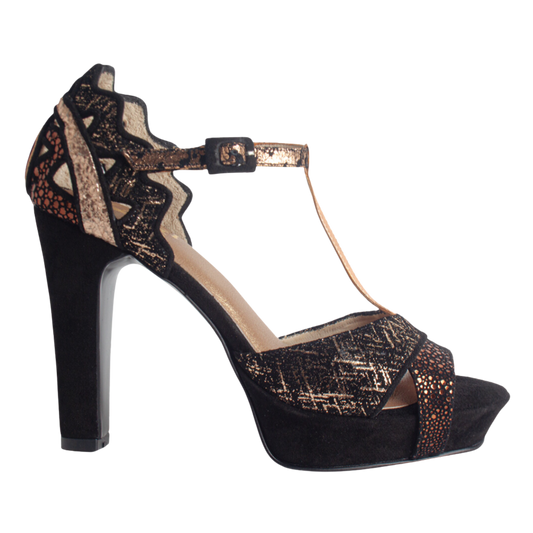 J395 SANDALIA NEGRO/PELTRE (IT-05681)