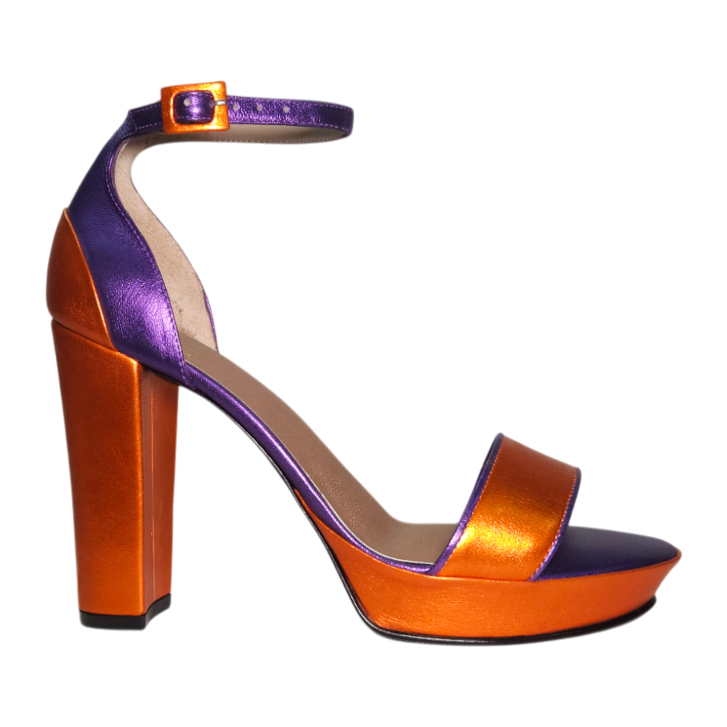 J3198 SANDALIA NARANJA/MORADO (IT-06018)