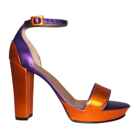 J3198 SANDALIA NARANJA/MORADO (IT-06018)